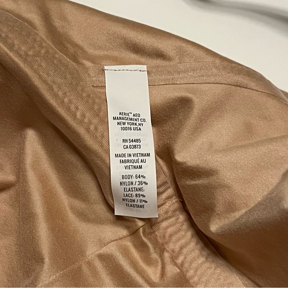 Aerie Sunnie Blossom Lace Padded Triangle Bralette in Sandalwood Size XXL New - Picture 8 of 10